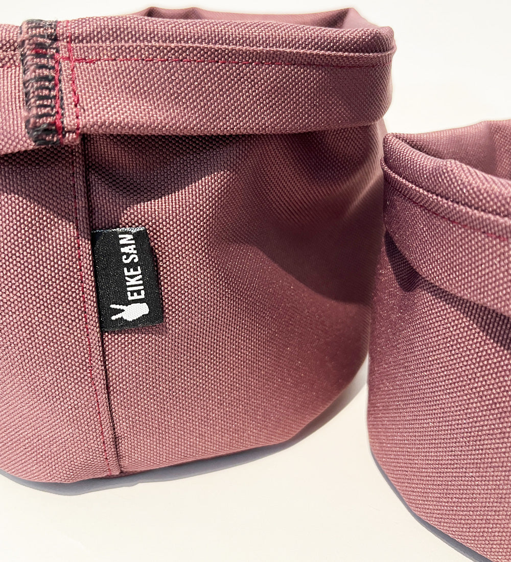 Blumenpötte im Doppelpack | Bordeaux