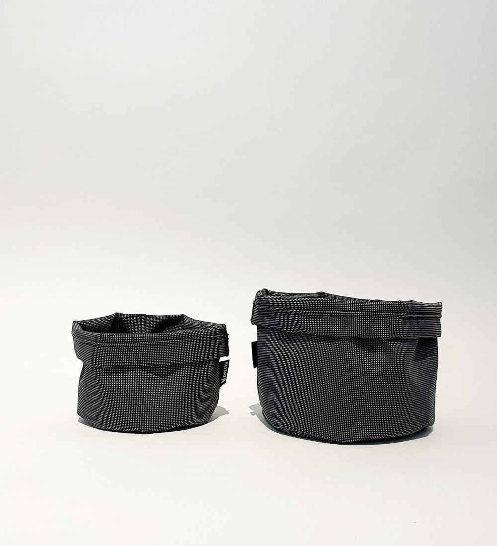 Blumenpötte im Doppelpack | Anthrazit Mesh
