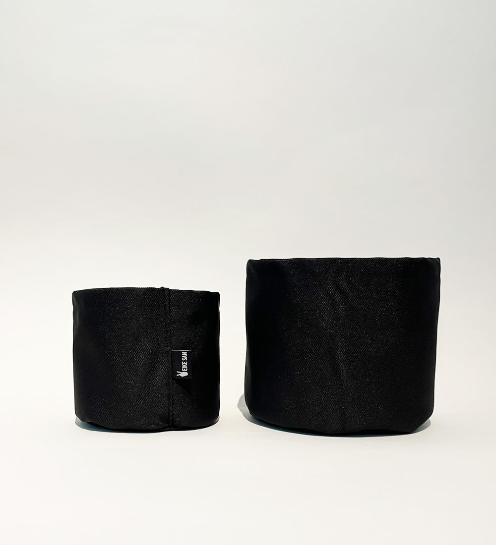 Blumenpötte im Doppelpack | Schwarz