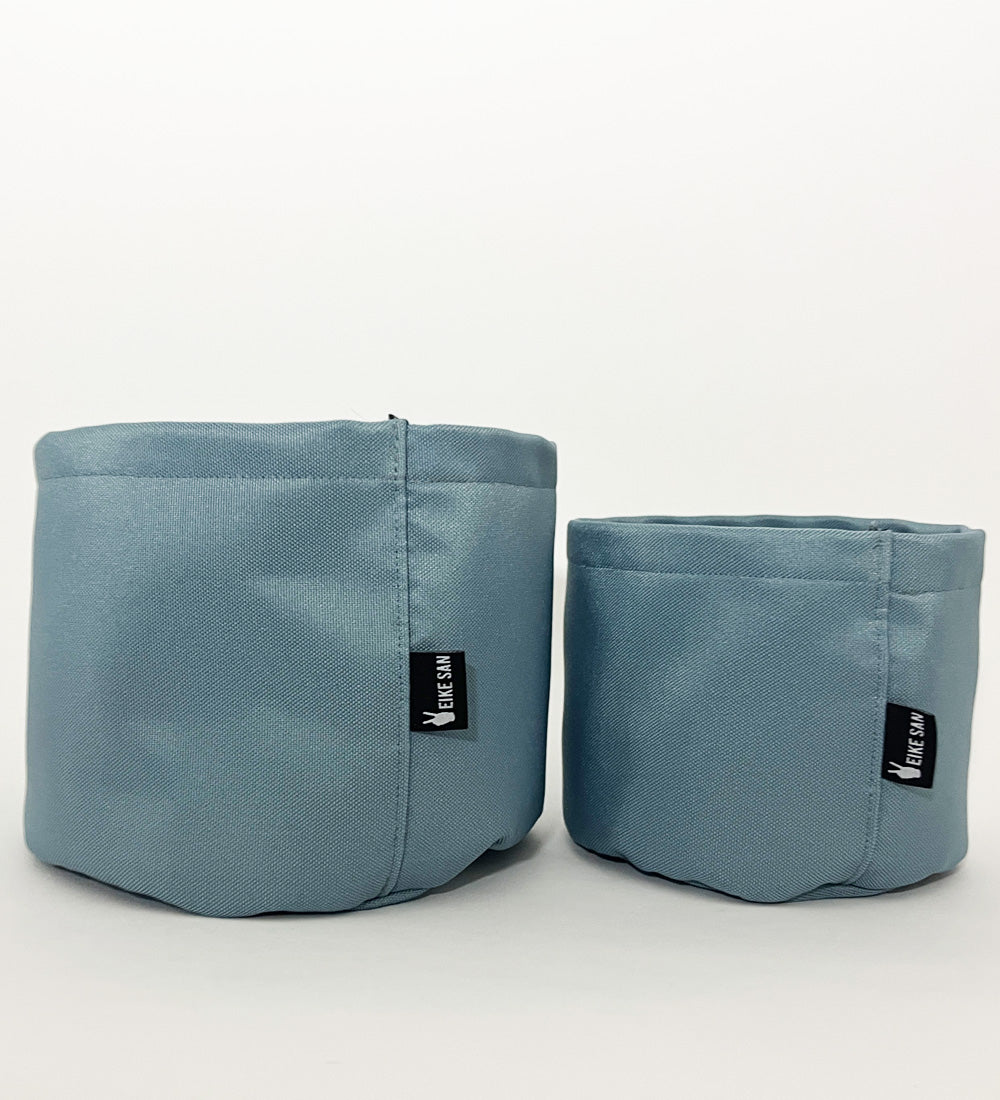 Blumenpötte im Doppelpack | Pastell-Petrol
