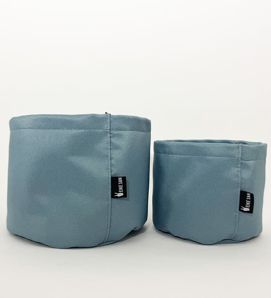 Blumenpötte im Doppelpack | Pastell-Petrol